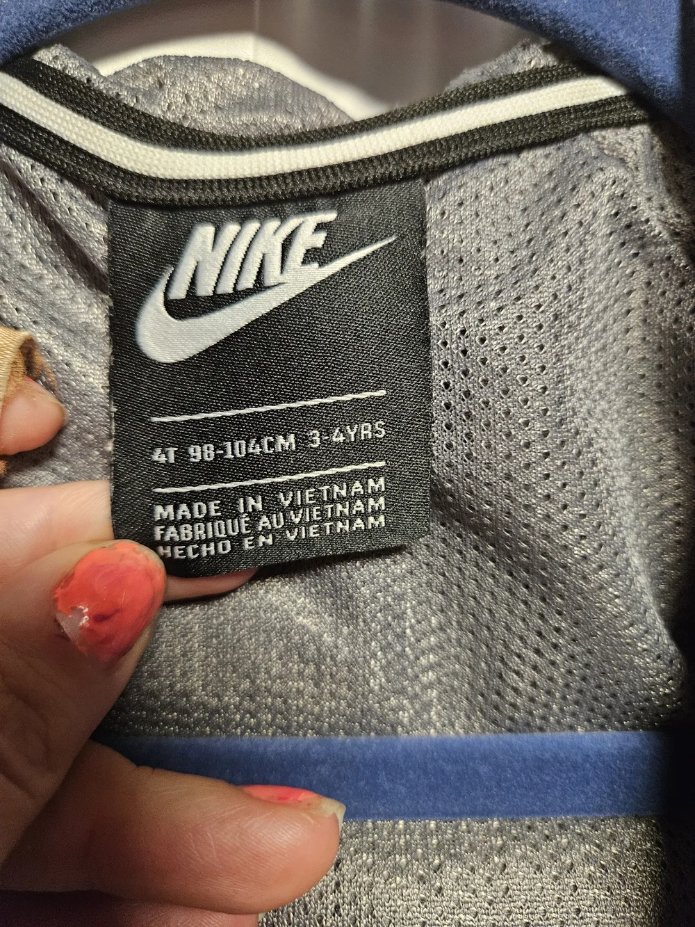 Nike Kids' Hooded Windbreaker Jacket - Gray